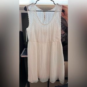 JCrew Silk dotted dress